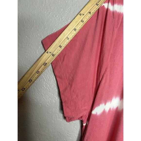 Lane Bryant Livi Hooded Midi Dress Coral White NWT Stretch Comfy Size 22/24 - Picture 8 of 9